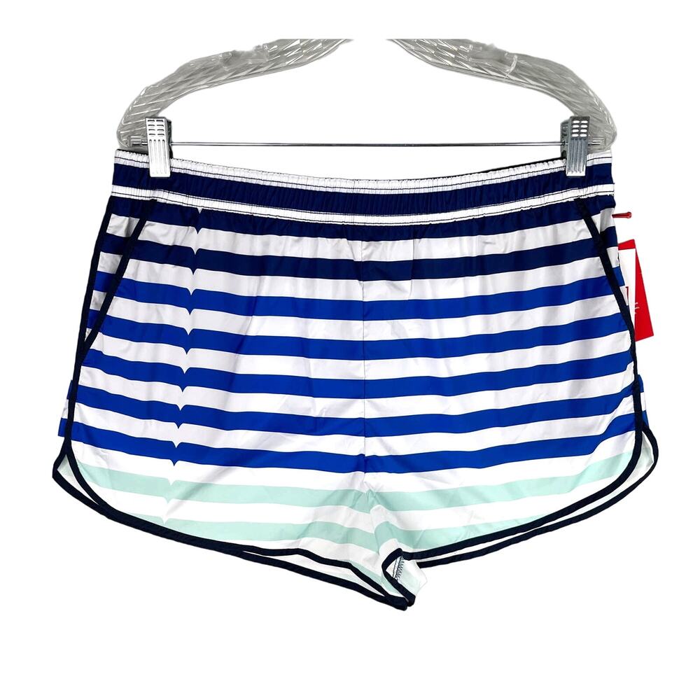 Hunter for Target Shorts Rain Stripes Blue White Large Pockets New